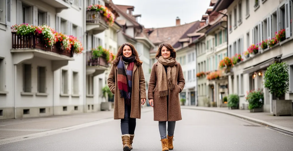 Quartier résidentiel typique de Lausanne avec immeubles